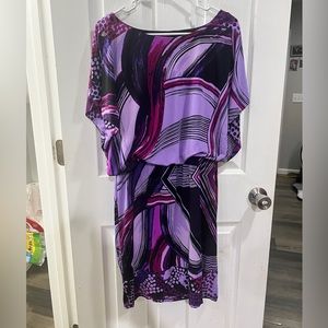 Purple and Black Cato Dress